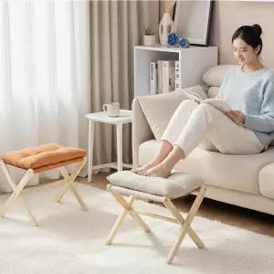 소파 쇼파 책상 의자 원목 접이식 풋 스툴 레스트 발받침대 4color