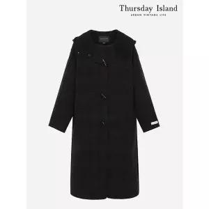 써스데이아일랜드 Thursday Island 후드카라 체크핸드메이드 더플코트 T238MCT254W 1483207