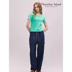 써스데이아일랜드 Thursday Island 와이드 배기 데님 팬츠 T244MJE232W 1483203