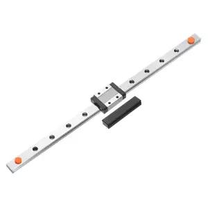 MGN12C 슬라이딩 캐리지 블록이 장착된 300mm 선형 가이드 레일 uxcell DIY 3D 프린터 CNC 기계용 플라스틱