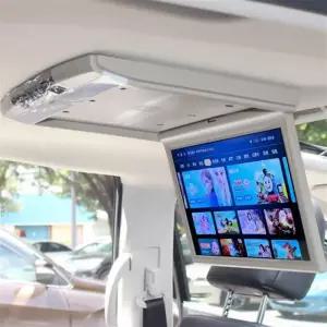 자동차 천장 모니터 캠핑카 관광버스 SUV 15인치 스크린