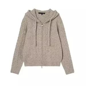올리브데올리브 케이블조직 후드집업 가디건 OK5WDB23 1481552