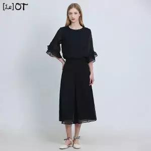 르오트 2SET LeOT 임페리얼 썸머 쉬폰 블라우스 + 팬츠 셋업-사이즈 55~88까지 1480808