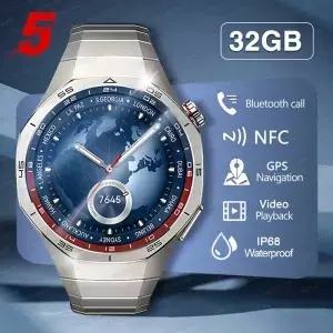 2026 새로운 워치 5 프로 GPS 지도 내비게이션 스마트워치 32G 메모리 비디오 음악 NFC 통화 티타늄 합금