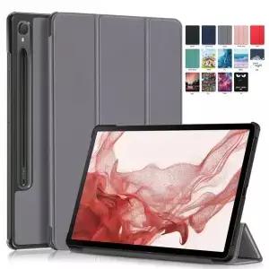 삼성 탭 S9 S10 FE S8 S7 플러스 12 4 태블릿 접이식 마그네틱 커버 Funda 케이스
