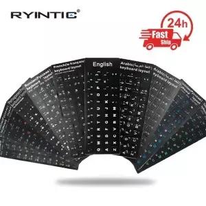 어 영어 스페인어 우크라이나 아랍어 포르투갈어 키보드 스티커 노트북 PC 표준 문자 레이아웃 커버