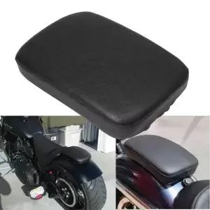 Harley Sportster XL 883 1200 Softail Touring 용 오토바이 블랙 흡입 컵 뒷좌석 승객 패드 시트