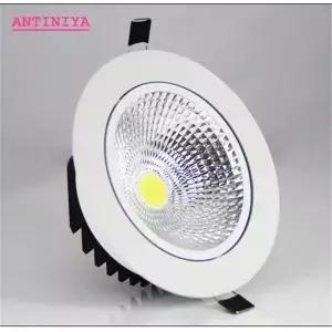 슈퍼 브라이트 매립형 가능 LED 다운라이트 5W 7W 9W 12W 15W 18W 에타 칩 COB 스팟 천장 램프 장식