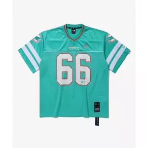 NEW ERA NFL 마이애미 돌핀스 팬 웨어 티셔츠 에메랄드