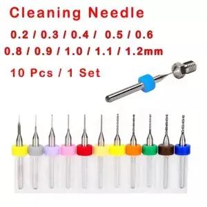 3D 프린터 액세서리 압출기의 드릴 비트 청소용 바늘 10 Pcs / 1 Set