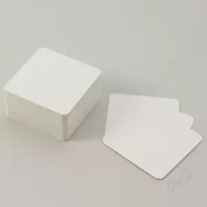 미루샵 반코팅 무지카드 8x8cm 100매 미술종이