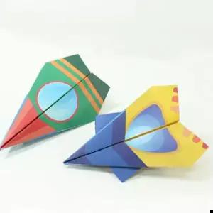 종이비행기 글로벌이지 양면 종이접기 비행기 만들기 (대) 20매 세트