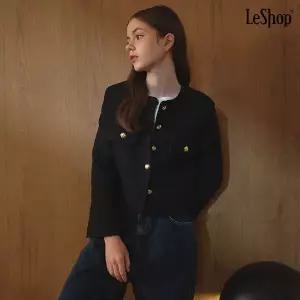 르샵 페이크 포켓 노카라 트위드 자켓 DP1JK005A 1204156