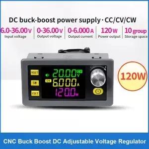 SK120 36V 6A 120W 벅 컨버터 CC CV 전압 전류 스텝다운 모듈 LCD 조정 가능 조절 안정화 전원 공급 장치