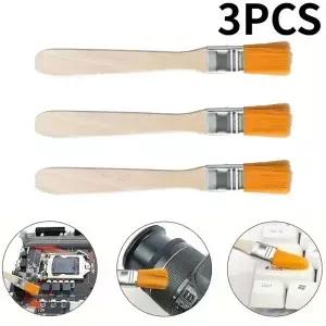 PC 노트북 카메라 용 3pcs 정전기 방지 먼지 브러쉬 다기능 키보드 컴퓨터 청소 코너 간격 떨이