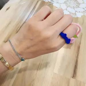 [OFK4063R]블루 리본 반지