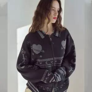 꼼파뇨 2-WAY 스텔라 집업 가디건 챠콜 146243