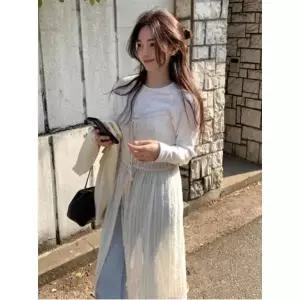 올리브데올리브 레이스 슬리브리스 레이어드 원피스 OH5MO551