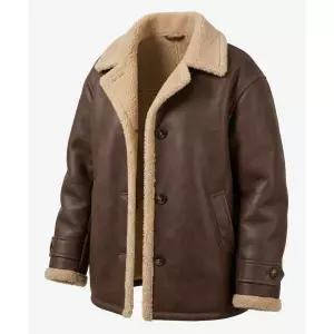 OIOI COLLECTION 무스탕 하프 코트 [BROWN]