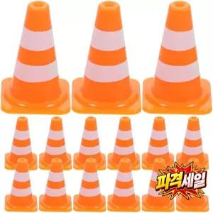 미니어처 도로 표지판 로드 블로킹 모델 교통 장면 장난감 20개 플라스틱 교재용 경량 높은 재현성 조기