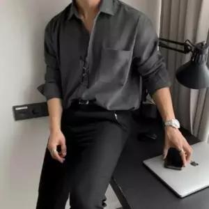 포인트 데일리 남자 데일리 데이트룩 모던한 고급 스웨이드 다잇템_26921168_588872