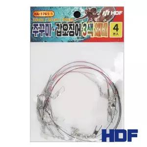 [해동조구사]해동 HA-1761 쭈꾸미 갑오징어 3색 채비/ 10/25/30CM