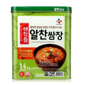 CJ 해찬들 알찬 쌈장 14kg 대용량 식자재 식당용
