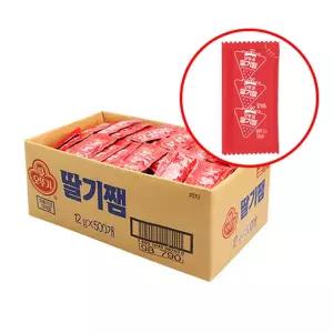 오뚜기 일회용 딸기쨈 12g 500개