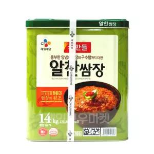 [롯데백화점]레인보우마켓 [CJ] 해찬들 알찬쌈장 14kg