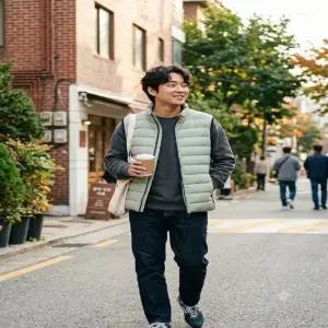 N234MDV210 먼델리 경량 구스 다운 베스트 IC