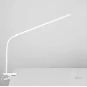플렉시블 LED 집게 스탠드 58CM 화이트 탁상용조명 집게독서등 노트북조명