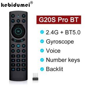 G20S PRO BT 에어 마우스 백라이트 2.4G 무선 자이로스코프 스마트 리모컨 음성 IR 학습 기능 안드로이드 TV 박스용 ,G20S Air Mouse Backlit Light Wireless Gyroscope Smart Remote Control With Voice Learning