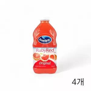 TBZ 오션스프레이 루비레드 자몽주스 1.89L X 4개 과일주스 액상음료 자몽음료 과채주스