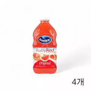 TBZ 오션스프레이 루비레드 자몽주스 1.89L X 4개 과일주스 액상음료 자몽음료 과채주스