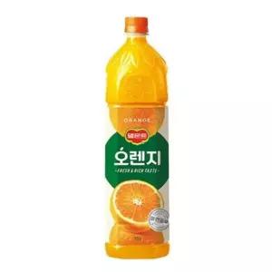 롯데칠성 델몬트 오렌지 1.5L 란우 X 6PET 음료 간식