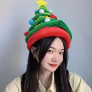 크리스마스초록트리모자연말홈파티산타꼬깔모자 의상 크리스마스트리모자 q-WFKM0TJ