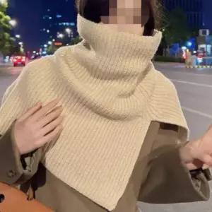 간절기 겨울 방한 목토시 머풀러 터틀넥 여성 보온 넥워머 풀오버 니트