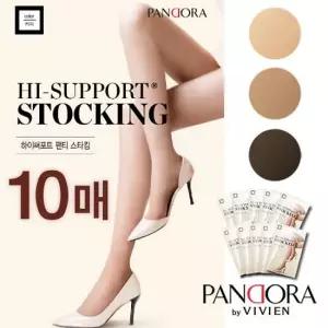 [판도라by비비안]하이서포트 고탄력 팬티스타킹10매[10PH-3860]