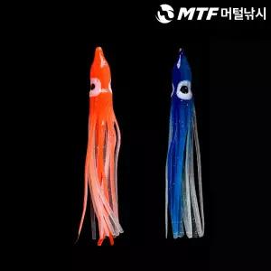 네온훅 야광 꼴뚜기 루어 웜 8.5cm 10개입