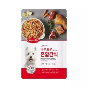바우와우 혼합간식 150g 소프트 져키 강아지 간식