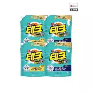 테크 특유취 제거 실내건조 액체세제 리필 2L x 4개 (일반/드럼 2종 택1)