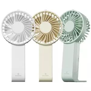 [신지모루][대량할인] 휴대용 선풍기 접이식 스탠딩 거치대 대용량 손선풍기(스트랩+C타입케이블증정)