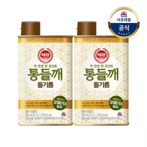 [사조대림] 통들깨들기름 350ml x2개