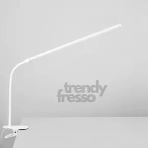 프레소마켓 LED 클립형 플렉시블스탠드 58CM 화이트 탁상램프 독서등 집게조명