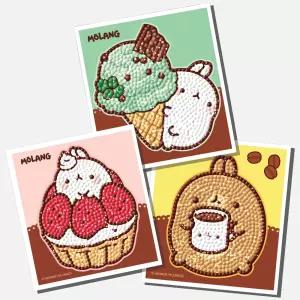 DIY 보석십자수 달달한 몰랑이 10x11cm 스티커형 비즈