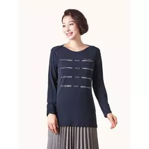 [Elegance Madam]유앤아이 핫픽스 티블라우스 K204BL02_P407681242
