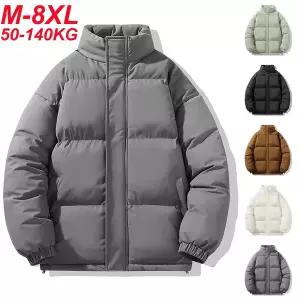 빅사이즈 남자 8xl 플러스 사이즈 겨울 파카 남성 두꺼운 방수 자켓 코튼 코트 6xl 7xl 윈드 브레이커 루즈