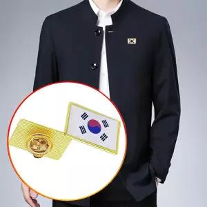 태극기 뱃지 애국 배지 현충일 광복절 기념 외국인 선물