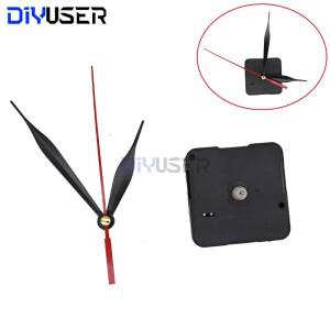 DIYUSER HQ3268 전문적이고 실용적인 석영 벽시계 운동 메커니즘 DIY 수리 도구 부품 키트 빨간색 손