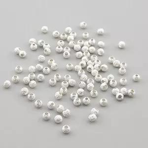 비즈팡 [SVP-91-05]순은펜던트 실버925 은볼 샌딩볼 3mm (내경 0.9mm) 실버볼